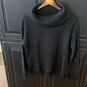 American Eagle Outfitters Charcoal Cowl Neck Sweater